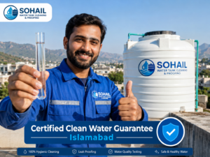 Professional water tank cleaning services in Islamabad for residential and commercial water tanks.